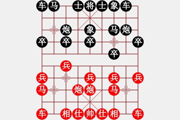 象棋棋譜圖片：10 - 步數(shù)：10 