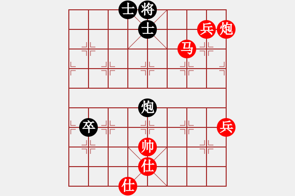 象棋棋譜圖片：五七炮進(jìn)三兵對(duì)屏風(fēng)馬飛右象（旋風(fēng)拆棋）紅勝 - 步數(shù)：110 